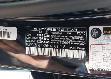 2017 Mercedes-Benz E 300 4Matic from USA, damaged, VIN WDDZF4KB5HA181216